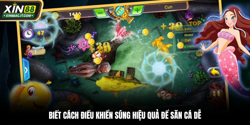 Biết cách điều khiển súng hiệu quả để săn cá dễ